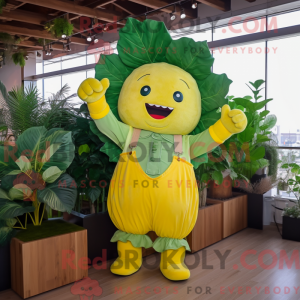 Yellow Spinach mascot...