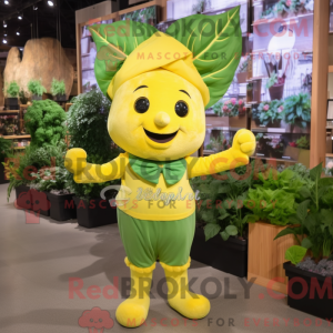 Yellow Spinach mascot...