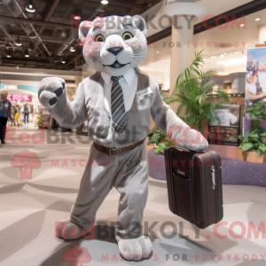 Gray Mountain Lion mascot...