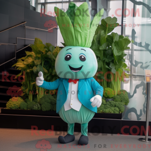 Cyan Radise maskot kostume...