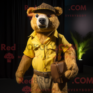 Disfraz de mascota del oso...