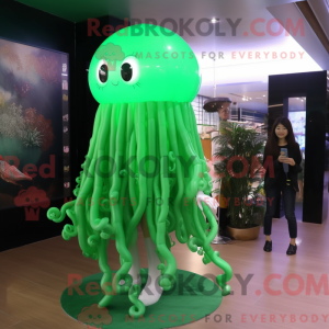 Green Jellyfish mascot...