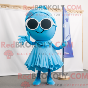 Disfraz de mascota de Cyan...