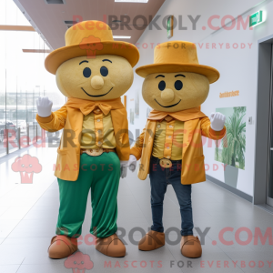 Gold Irish Flag mascot...