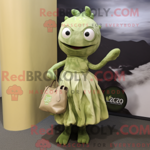 Olive Hydra mascottekostuum...
