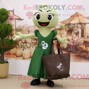 Oliven Hydra maskot kostume...