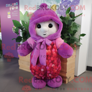 Lavendel bringebær maskot...