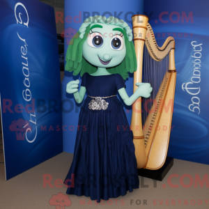 Navy Celtic Harp...