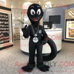 Black Snake maskot drakt...