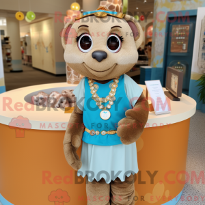 Tan Armbånd maskot kostyme...