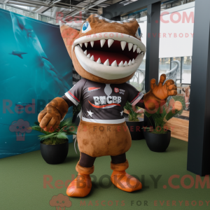 Rust Shark maskot kostume...
