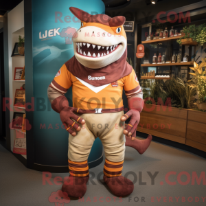 Rust Shark-maskotdraktfigur...