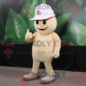 Beige reddik maskot drakt...