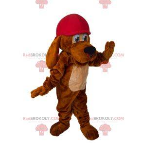 Mascotte cane dalle orecchie lunghe con cappuccio