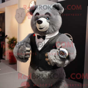 Postava maskota Gray Bear...