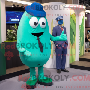 Blue Green Bean maskot...