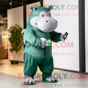 Forest Green Hippopotamus...