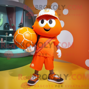 Orange golfbold maskot...