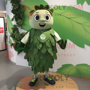 Olive Cabbage Leaf mascot...