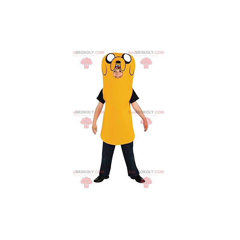 Yellow dog mascot. Yellow dog costume