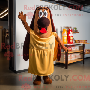 Brun Hot Dogs maskot...