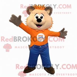 Orange Hedgehog mascot...
