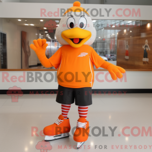 Disfraz de mascota naranja...