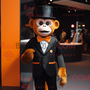 Orange Monkey Maskottchen...