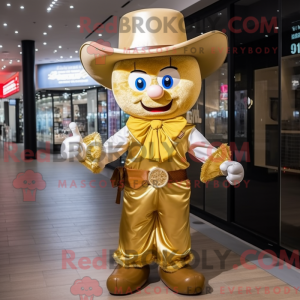 Máscara de Cowboy Dourado...