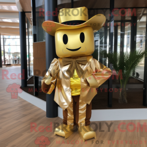 Máscara de Cowboy Dourado...