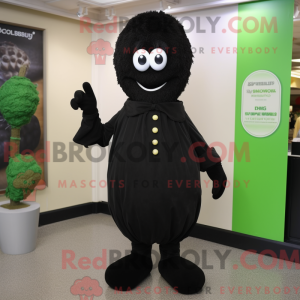 Black Celery mascot costume...