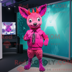 Disfraz de mascota Magenta...