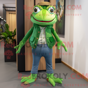 Grønn frosk máscara de...