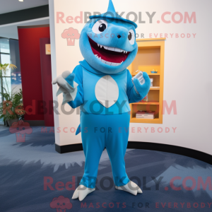 Máscara Sky Blue Shark com...