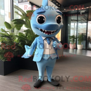 Máscara Sky Blue Shark com...