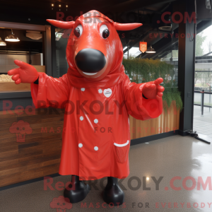 Postava maskota Red Beef...
