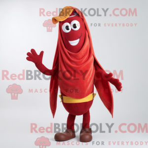 Red Baa maskot kostyme...