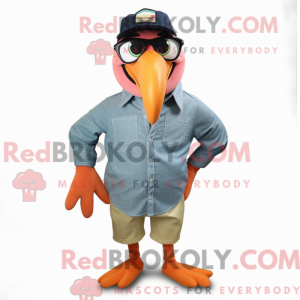 Peach Toucan mascot costume...
