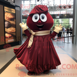 Maroon kartoffel maskot...