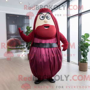 Maroon kartoffel maskot...