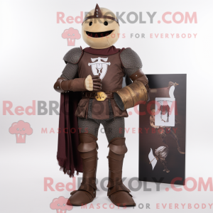 Postava maskota hnědého...