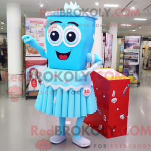 Postava maskota Sky Blue...