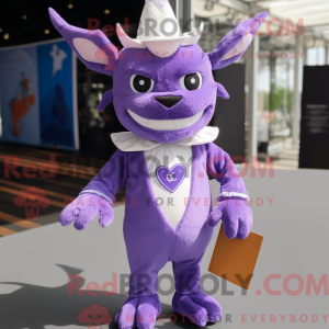 Lavendel Djævel maskot...
