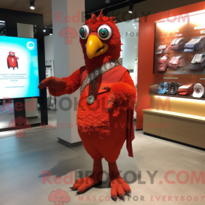 Rød Tandoori Chicken maskot...