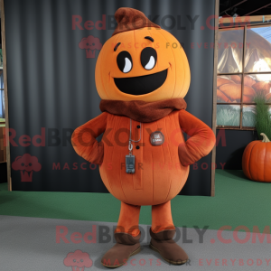 Rust Pumpkin maskot drakt...