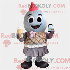 Personaggio mascotte cono...