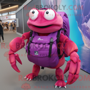 Máscara magenta krabbe com...