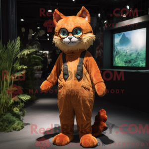 Rust Cat mascot costume...