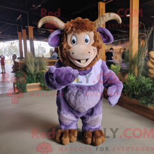 Lavendel Minotaur maskot...