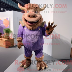 Lavendel Minotaur maskot...